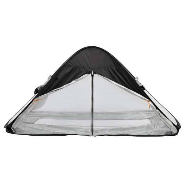 DERYAN Tente-lit avec moustiquaire escamotable 200x90x110 cm Noir