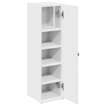 vidaXL Meuble de salle de bain avec porte-rouleau blanc 20 5x22x72 cm