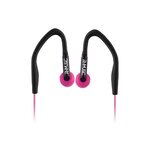 R-MUSIC Runner Kit - Ecouteurs intra-auriculaires filaires + Brassard universel pour smartphone - Rose