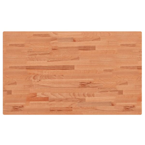vidaXL Dessus de table 100x60x1 5cm rectangulaire bois massif de hêtre