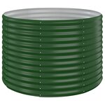 vidaXL Lit surélevé de jardin Acier enduit de poudre 100x100x68cm Vert
