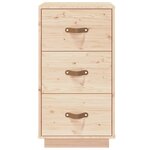  vidaXL Table de chevet 40x40x75 cm Bois de pin solide