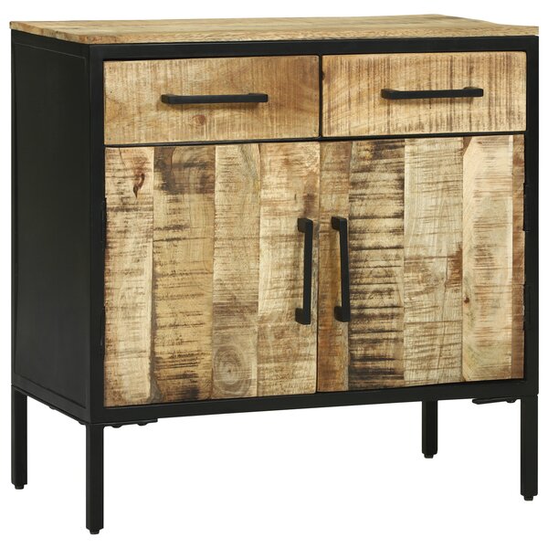 vidaXL Buffet 70x35x70 cm Bois brut solide Mangue