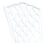 vidaXL Ensemble bistro de jardin 3 Pièces Blanc Aluminium