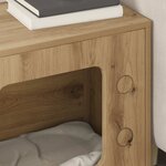 vidaXL Maison pour chat Chêne artisan 51 x 30 x 52 cm