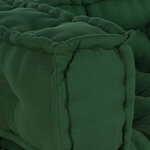 vidaXL Coussin de canapé sur palette Vert tissu