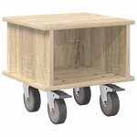 vidaXL Meuble TV Chêne Sonoma 37 x 35 x 35 cm Bois d'ingénierie
