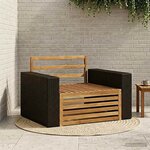vidaXL Sofa de milieu extérieur Naturel
