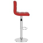 vidaXL Tabouret de bar Rouge bordeaux Similicuir