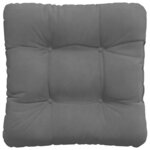 vidaXL Coussins de siège 4 Pièces Gris foncé 40 x 40 cm