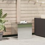 vidaXL Coffre de rangement d'extérieur - 55x50.5x50 cm en acier galvanisé