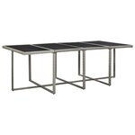 vidaXL Ensemble à manger d'extérieur 13Pièces et coussins poly rotin Gris
