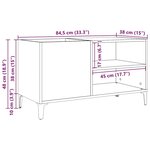 vidaXL Armoire à disques vieux bois 84 5x38x48 cm bois d'ingénierie