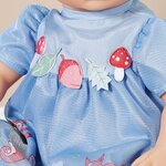 Zapf Creation 709610 - Baby Annabell - Robe bleue écureuil 43cm