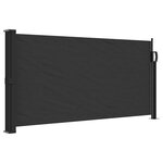 vidaXL Auvent latéral rétractable noir 100x300 cm