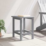 vidaXL Table d'appoint Gris clair 38 x 38 x 46 cm Polyéthylène