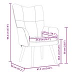 vidaXL Chaise de relaxation Rouge bordeaux Velours
