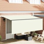 vidaXL Auvent Rétractable Crème 350 x 200 cm Polyester et Aluminium