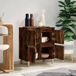 vidaXL Buffet Chêne fumé 60x35x70 cm Bois d'ingénierie