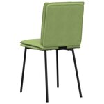 vidaXL Chaises à manger lot de 4 vert clair velours