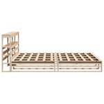 vidaXL Cadre de lit sans matelas 200x200 cm bois massif de pin