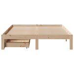 vidaXL Cadre de lit avec tiroirs sans matelas 140x200 cm