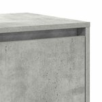 vidaXL Buffet Gris béton 135 x 41 x 75 cm Bois d'ingénierie