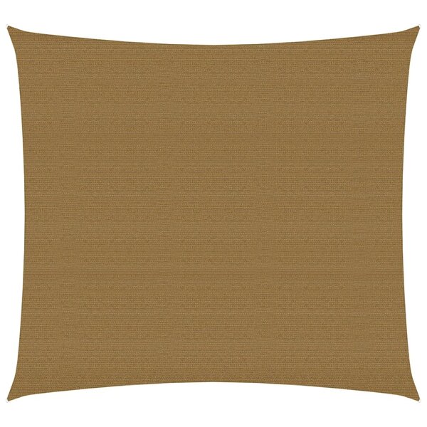 vidaXL Voile d'ombrage 160 g/m² Taupe 6x6 m PEHD