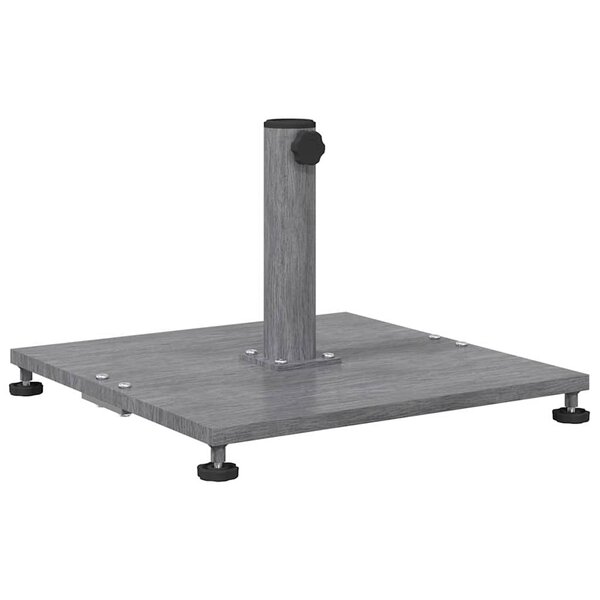 vidaXL Socles de parasol d'extérieur Bois foncé 45 x 45 x 31 cm Acier