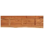 vidaXL Étagère murale rectangulaire massif acacia bordure assortie