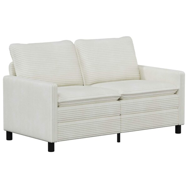vidaXL Canapé Crème 156 x 81 x 87 5 cm Polyester
