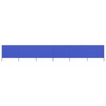 vidaXL Paravent 6 panneaux Tissu 800 x 120 cm Bleu azuré