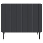 vidaXL Table basse avec tiroir Noir 49 x 50 x 42 cm Bois d'ingénierie