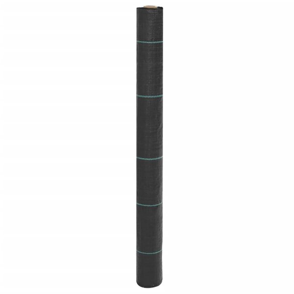 vidaXL Membrane anti-mauvaises herbes noir 1x25 m PP