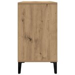 vidaXL Armoire d'évier chêne artisanal 80x33x60 cm bois d'ingénierie