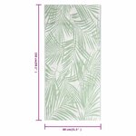 vidaXL Tapis d'extérieur ARAKIL Vert 80x150 cm PP
