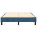vidaXL Cadre de lit Bleu foncé 120x200 cm Velours