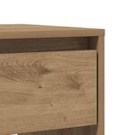 vidaXL Table console chêne artisanal 89x41x76 5 cm bois d'ingénierie