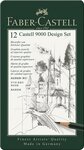 Etui de 12 Crayons CASTELL 9000 Design Dureté Assorties FABER-CASTELL