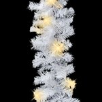 vidaXL Guirlande de Noël avec lumières LED 10 m Blanc