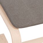 vidaXL Repose-pied Taupe 51x41x40 cm Tissu