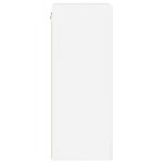 vidaXL Meuble TV mural Montage mural Blanc Brillant 30 x 31 x 80 cm