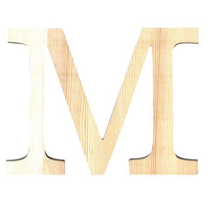 Alphabet en bois 11 5cm Lettre M