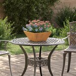 vidaXL Pots en métal Acier résistant aux intempéries 35 x 35 x 15 cm