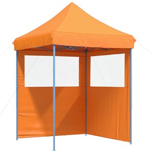 vidaXL Tente de fête 200 x 200 x 306 cm Orange Tissu Oxford