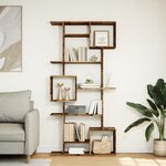 vidaXL Bibliothèque vieux bois 92x29x188 cm bois d'ingénierie