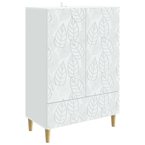 vidaXL Buffet Blanc 66 x 34 5 x 95 cm Bois d'ingénierie