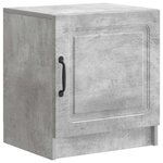 vidaXL Cabinet de chevet 2 Pièces Gris béton 43 x 34 5 x 47 cm