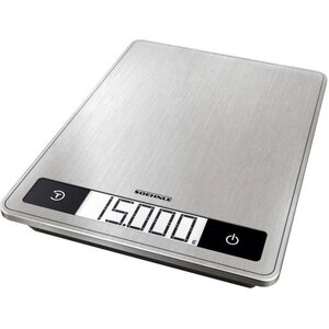 SOEHNLE Page Profi 200 - Balance culinaire éléctronique - 15kg - Surface de pesée extra-large 24x17,5cm - Ecran LCD - Tare - Inox