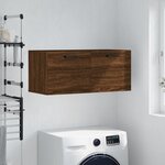 vidaXL Armoire murale chêne marron 80x36 5x35 cm bois d'ingénierie